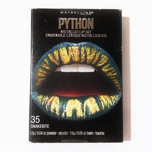 Maybelline PYTHON Metallic Lip Kit SNAKEBITE Green